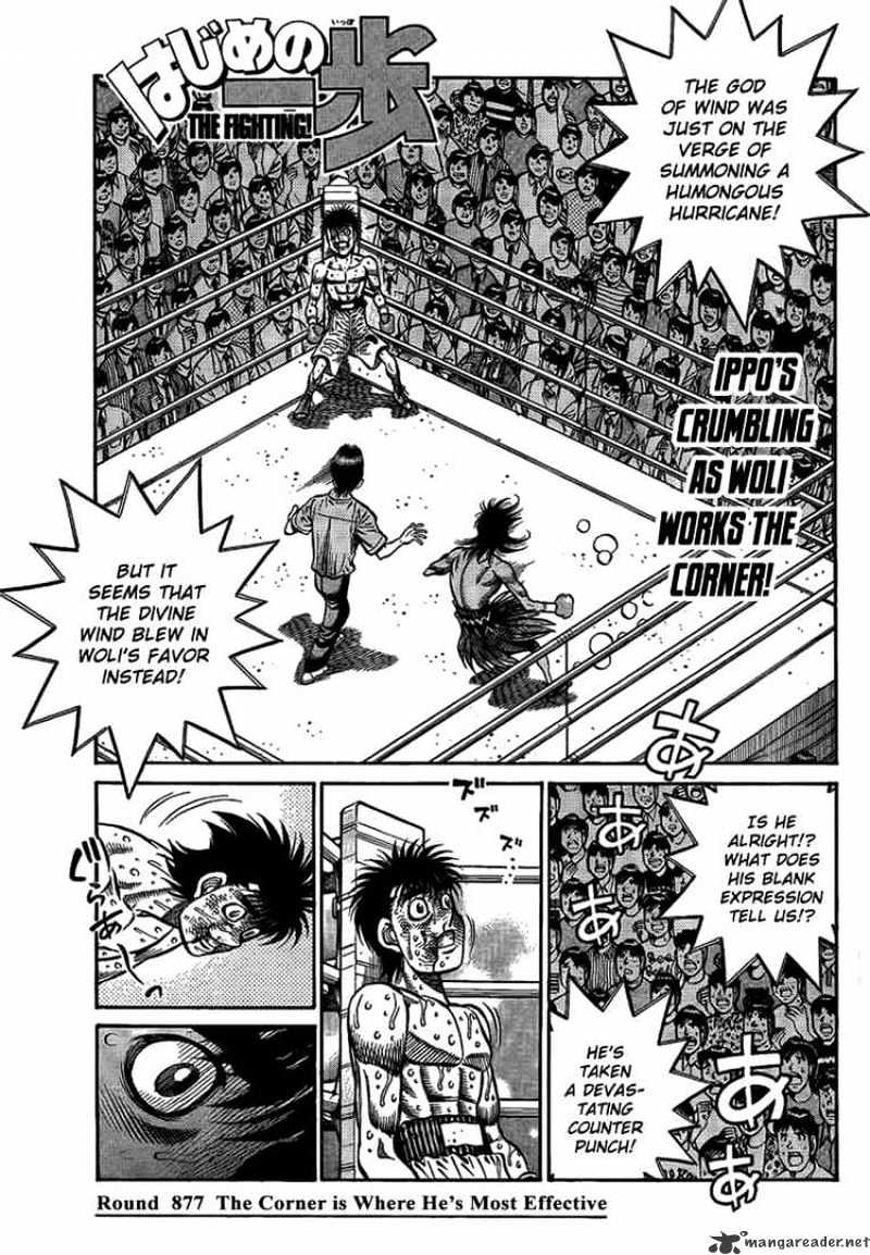 Hajime no Ippo: Fighting Spirit, Chapter 877 image 02